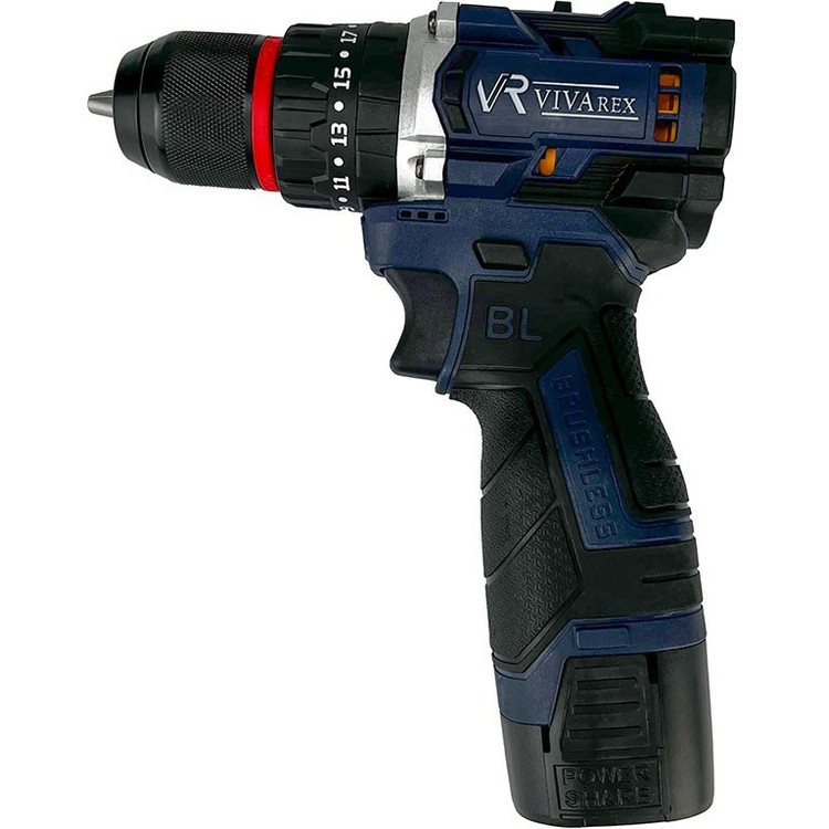 دریل چکشی شارژی 16.8v براشلس ویوارکس VR1610I-BL
