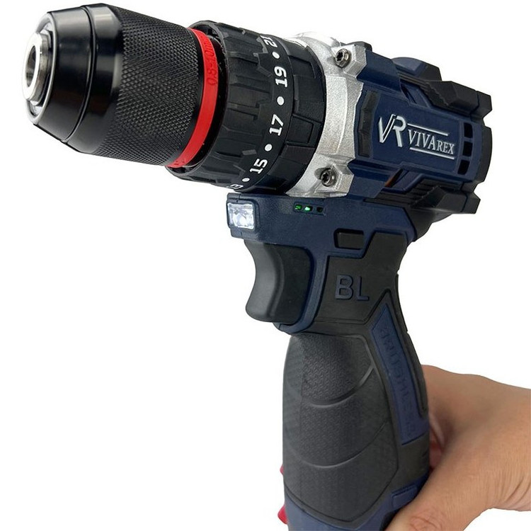 دریل چکشی شارژی 16.8v براشلس ویوارکس VR1610I-BL