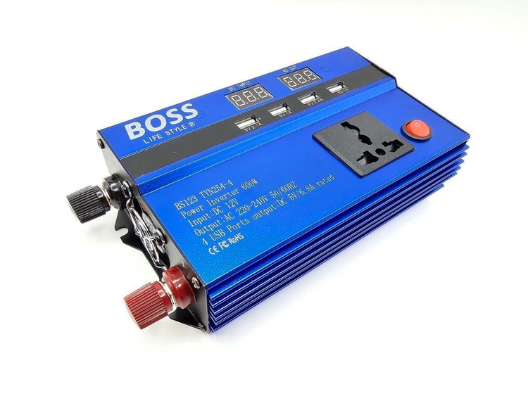 مبدل برق 12 به 220 ولت 600 وات باس مدل BS-CO600