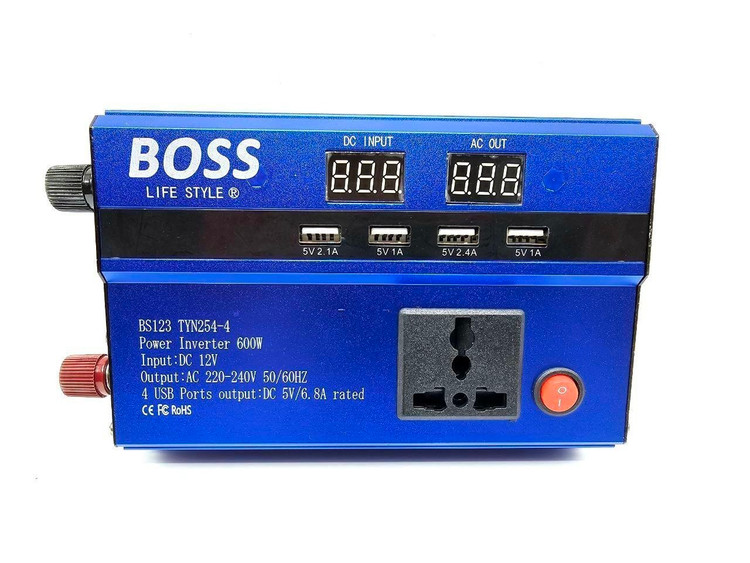 مبدل برق 12 به 220 ولت 600 وات باس مدل BS-CO600